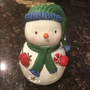 Ceramic Tea Light Snowman